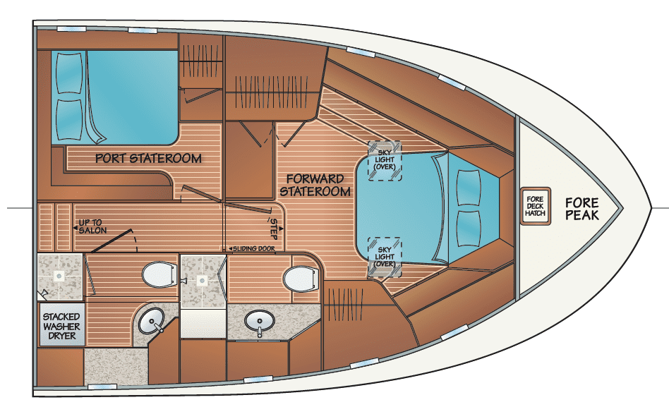 2 stateroom 2 Head accommodation